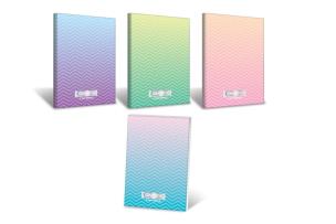 Opakowanie Brulion A5/96K kratka Ombre Powder pastel (5szt)