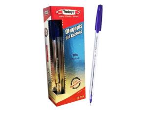 Opakowanie Długopis Today's Trix niebieski (10szt) NOSTER