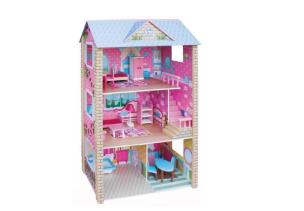 Opakowanie Domek dla lalek drewniany 3 piętrowy