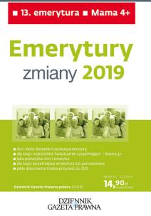 Okładka książki Emerytury - zmiany 2019