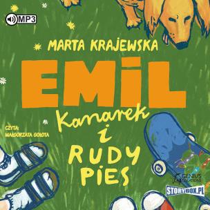 Okładka książki Emil, kanarek i rudy pies audiobook