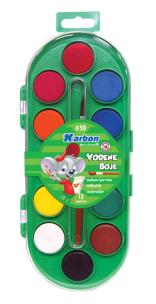 Opakowanie Farby akwarelowe 12 kolorów KARBON