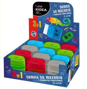 Opakowanie Gumka do mazania z temperówką l 1 sztuka KIDEA