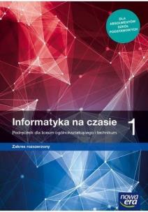 Informatyka LO Na czasie Podr. ZR NE. Autor: Mazur Janusz W., Janusz S. Wierzbicki, Paweł Perekie. Multiszop.pl Okładka książki Informatyka LO Na czasie Podr. ZR NE