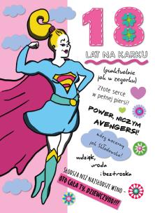 Opakowanie Kanret B6 Urodziny - 18-stka dziewczyny