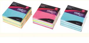 Opakowanie Karteczki samoprzylepne 50x50mm neon+pastel STRIGO