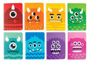 Opakowanie Kieszonkowe Mini Notesy - Potworki 8 sztuk