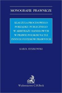Okładka książki Klauzula procesowego porządku publicznego..