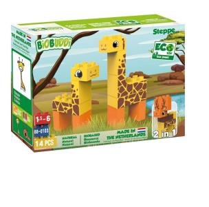 Opakowanie Klocki ekologiczne - 2w1 Żyrafy i łoś