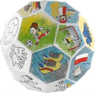 Okładka książki Kolorowanka składanka Piłka nożna 3D
