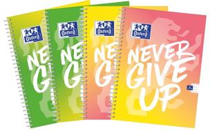 Opakowanie Kołozeszyt A4/80K kratka Never Give Up (5szt)