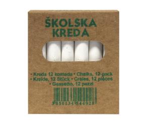 Opakowanie Kreda okrągła biała 12szt KARBON