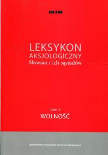 Okładka książki Leksykon aksjologiczny. Słowian i ich sąsiadów T.4