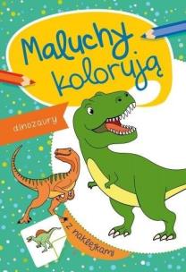 Okładka książki Maluchy kolorują. Dinozaury