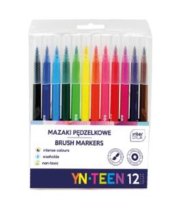 Opakowanie Mazaki pędzelkowe 12 kolorów YN TEEN