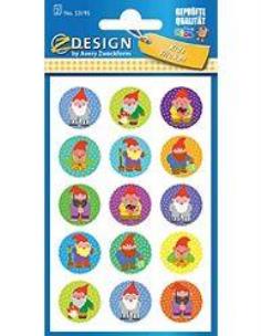 Opakowanie Naklejki papierowe - Krasnoludki