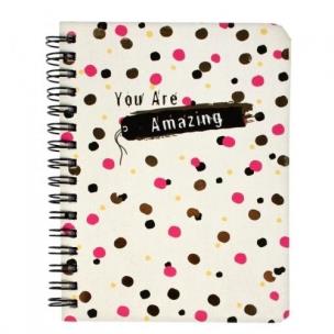 Opakowanie Notes na spirali kropki