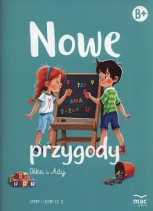 Okładka książki Nowe przygody Olka i Ady. Litery i liczby część 2