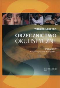 Okładka książki Orzecznictwo okulistyczne