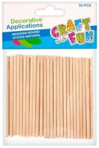 Opakowanie Ozodba dekoracyjna drewniana Patyczki okrągłe pbh op 50szt