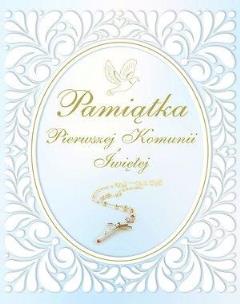 Okładka książki Pamiątka Pierwszej Komunii Świętej (różaniec)