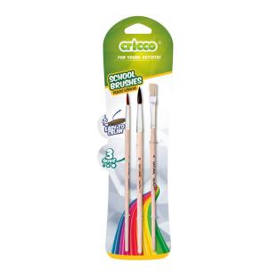 Opakowanie Pędzelki szkolne 3szt bls CRICCO