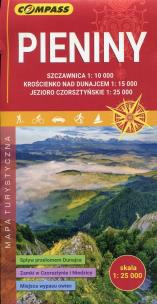 Okładka książki Pieniny mapa turystyczna 1:25 000