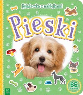 Okładka książki Pieski. Książeczka z naklejkami