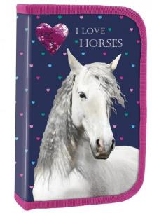 Opakowanie Piórnik jednokomorowy Konie 17 DERFORM