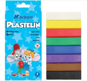 Opakowanie Plastelina Gita 8 kolorów KARBON
