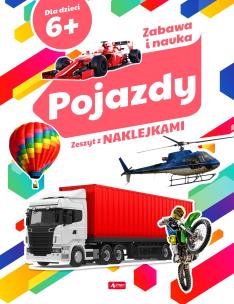 Okładka książki POJAZDY ZESZYT Z NAKLEJKAMI