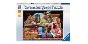 Opakowanie Puzzle 500 Słodkie koty w koszu