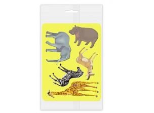 Opakowanie Szablony do obrysowania Zwierzęta Afryki