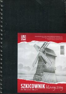 Szkicownik klasyczny A4 98g 80 kartek spirala. Wydawca: Koh-I-Noor. Multiszop.pl Opakowanie Szkicownik klasyczny A4 98g 80 kartek spirala