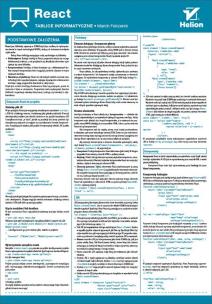 Okładka książki Tablice informatyczne. React