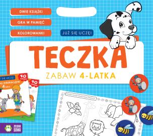 Okładka książki TECZKA ZABAW 4-LATKA JUŻ SIĘ UCZĘ