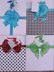 Opakowanie Torebka ozdobna laminowana PL-2 zestaw 50 kokardy