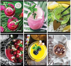 Opakowanie Zeszyt A4/50K kratka Smoothie (10szt) STREET