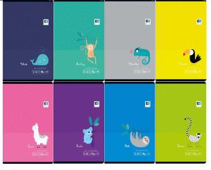 Opakowanie Zeszyt A5/32K linia kolorowa B&B Tropical (10szt)