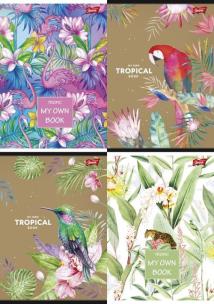 Opakowanie Zeszyt A5 w kratkę 60 kartek Ttropic 10 sztuk mix