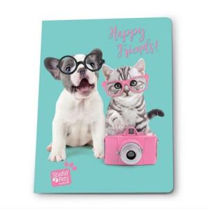 Opakowanie Zeszyt A5/16K linie Studio Pets (5szt) PASO