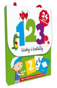 Okładka książki 123 Liczby i kształty. Karty edu. dla najmłodszych