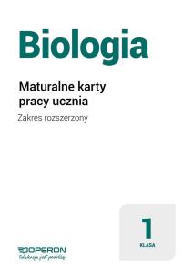Okładka książki Biologia LO 1 Maturalne karty pracy ZR w.2019