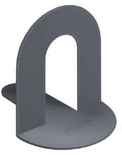 Opakowanie Book End Podpórka pod książki szara
