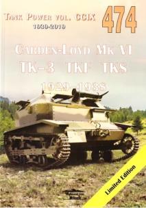 Okładka książki Carden-Loyd Mk VI TK-3 TKF TKS 1929-1938 vol. 474