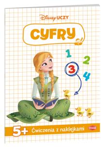 Okładka książki Disney uczy. Kraina Lodu. Cyfry 5+