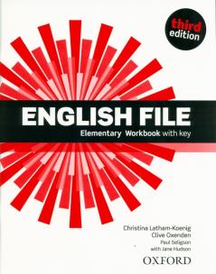 Okładka książki English File 3E Elementary WB With Key OXFORD