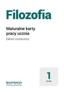 Okładka książki Filozofia LO 1 Maturalne karty pracy ZR w.2019