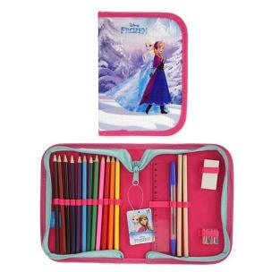 Opakowanie Frozen Piórnik z akcesoriami i kredkami 18 el.