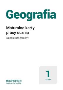 Okładka książki Geografia LO 1 Maturalne karty pracy ZR w.2019